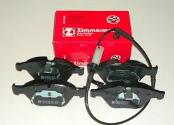 Brzdové platničky predné + snímač opotrebenia ZIMMERMANN BMW 5er 530d E60 E61