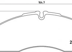 BREMBO PLATNICKY BRZDOVE PA6022