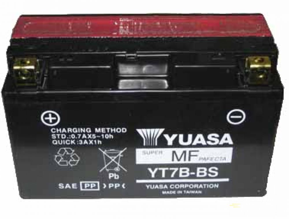 Moto batéria YUASA 12V YT7B-BS 7Ah