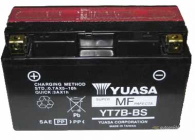 Moto batéria YUASA 12V YT7B-BS 7Ah