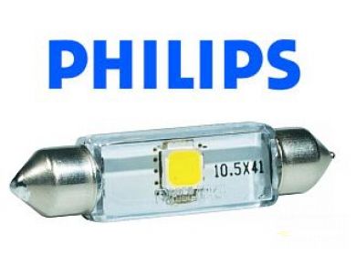 LED žiarovka Philips C5W 12V BlueVision, 43mm