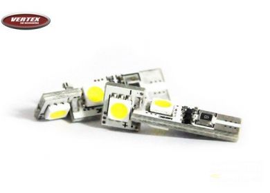 LED autožiarovka CAN-BUS T10 (W5W), parkovačka, 4xSMD-2