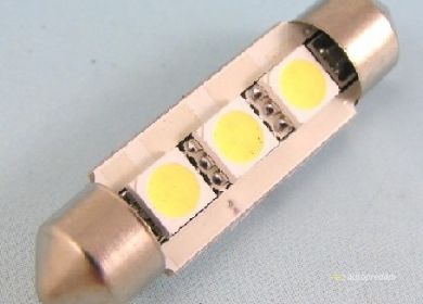 LED žiarovka sulfit CAN-BUS 36mm, SMD 5050, biela