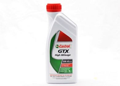 Olej motorový CASTROL GTX HIGH MILEAGE 15W-40 1L