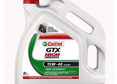 Olej motorový CASTROL GTX HIGH MILEAGE 15W-40 4L