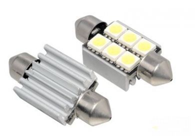 LED žiarovka sulfit, 36mm 6xSMD C5W C10W CAN-BUS