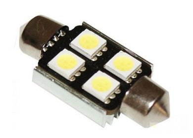 LED žiarovka sulfit, 31mm 4xSMD 5050 C5W C10W CAN-BUS
