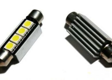 LED žiarovka sulfit, 42mm 4xSMD C10W CAN-BUS