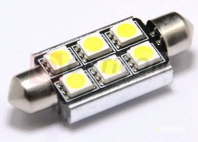 LED žiarovka sulfit, 42mm 6xSMD 5050 C5W C10W CAN-BUS