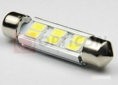 LED žiarovka sulfit, 42mm 6xSMD5630 C5W C10W 12V