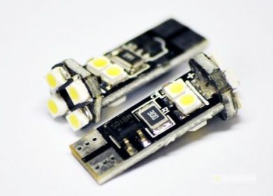 LED autožiarovka CAN-BUS T10 (W5W), parkovačka ,8xSMD