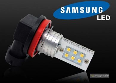 LED autožiarovka H8 Power Led 12W Samsung 2323 chip