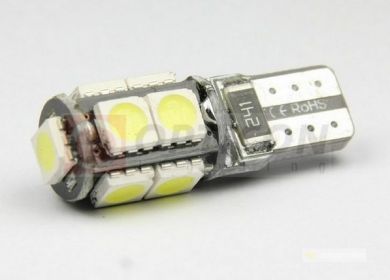 LED autožiarovka 9xSMD5050 W5W T10 Canbus