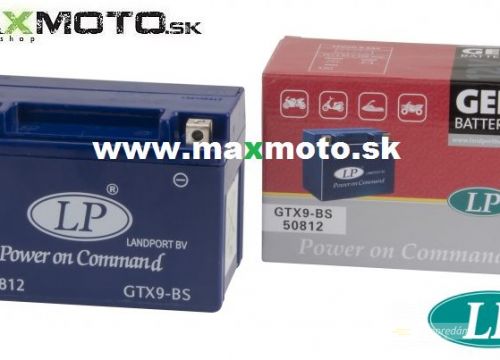 Batéria gélová LP GTX9-BS 12V, 8Ah, 152x88x106mm