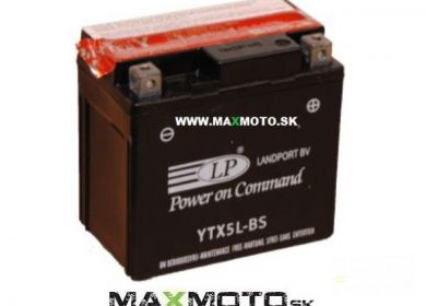 Batéria LP YTX5L-BS, 12V, 4Ah, 114x71x106