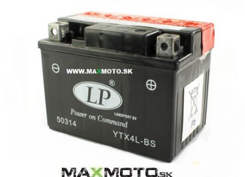 Batéria LP YTX4L-BS L, 12V, 3Ah, 114x71x86