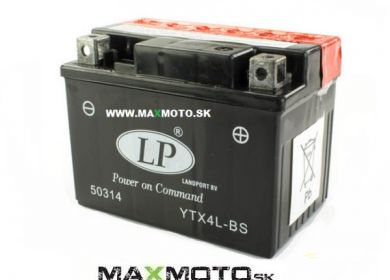 Batéria LP YTX4L-BS L, 12V, 3Ah, 114x71x86