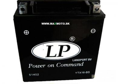 Batéria LP YTX16-BS, 12V, 14Ah, 152x88x161