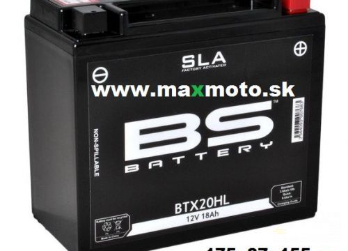Batéria gélová BTX20HL, 18Ah (270A), 175x87x155