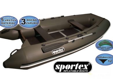 Sportex Shelf 420K s pevnou podlahou so stredovým kýlom - šedý